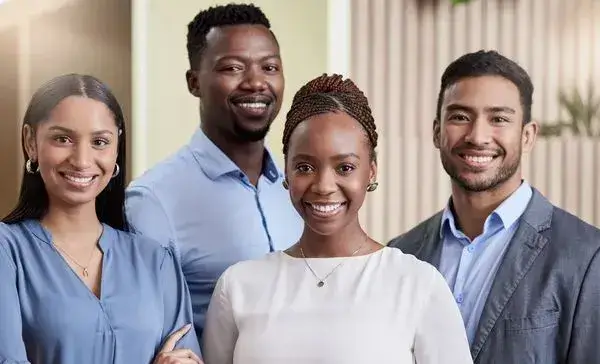 Diverse business professionals